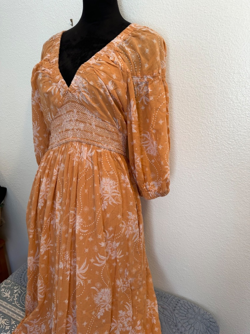 Free People Golden Hour Maxi Peasant Tiered Dress - Picture 10 of 14